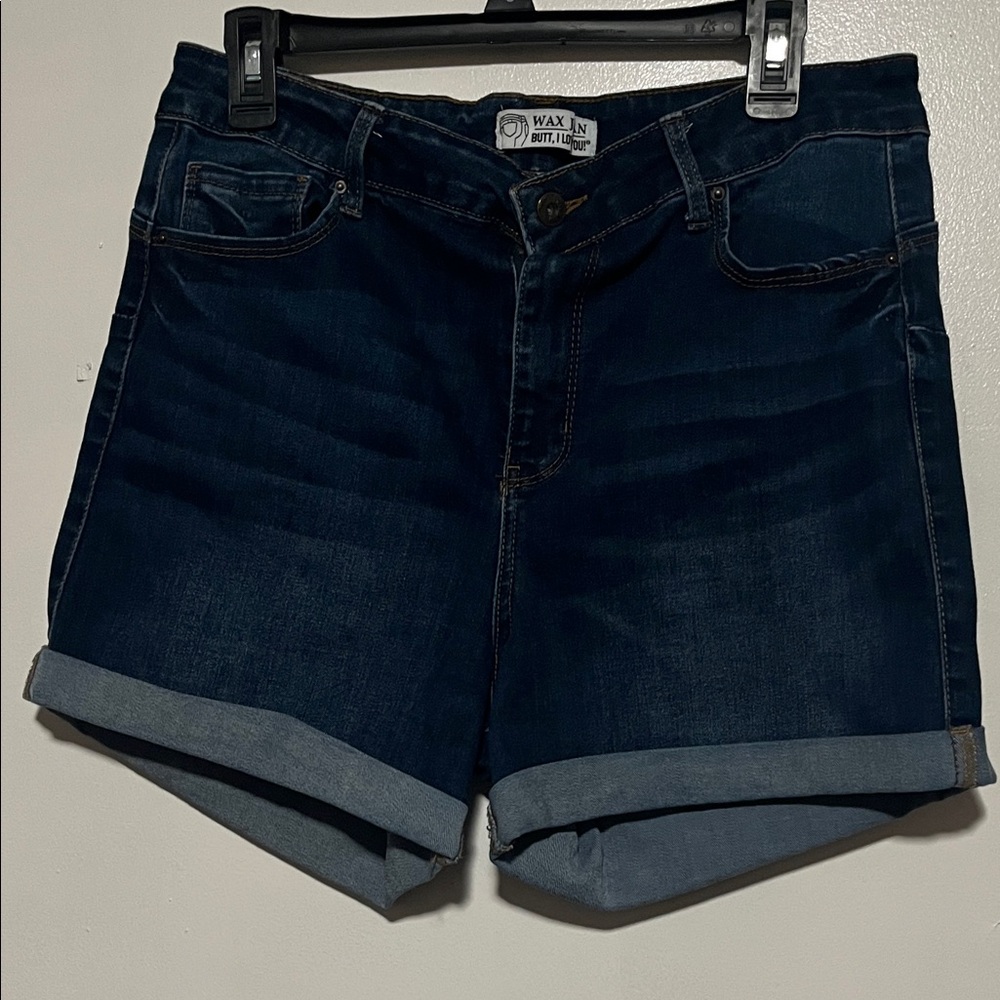 Wax Jean Women's Deep Blue Jean Shorts
